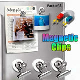 Magnetic Clip Pack of 8