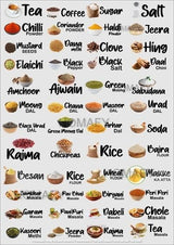 Waterproof Kitchen Spice Jar Label Stickers (Pack of 1 - 60 Stickers)